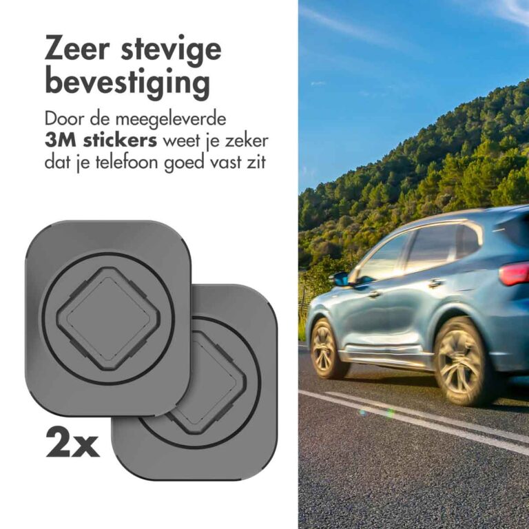 Accezz EasyLock telefoonhouder auto - inclusief hoesje Apple iPhone 14 Pro - Ventilatierooster - 360 graden draaibaar - Zwart - Afbeelding 7