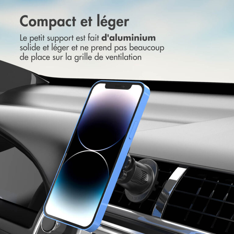 Accezz EasyLock telefoonhouder auto - inclusief hoesje Apple iPhone 14 Pro - Ventilatierooster - 360 graden draaibaar - Zwart - Afbeelding 9