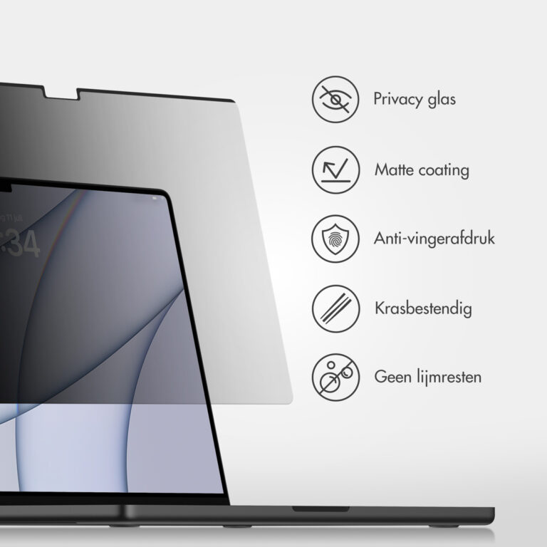 Accezz Magnetische Privacy Screenprotector MacBook Air 13 inch (2018 - 2020) / Pro 13 inch (2018 - 2022) - A1932 / A2179 / A2337 - Afbeelding 10