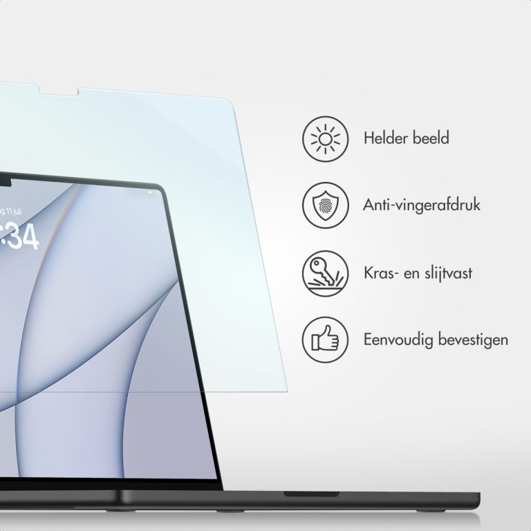 Accezz Gehard Glas Screenprotector Apple MacBook Pro 14 inch (2021 / 2023 M3 chip / 2024 M4 chip) - A2442 / A2779 / A2918 / A2992 / A3112 / A3185 / A3401 - Afbeelding 8