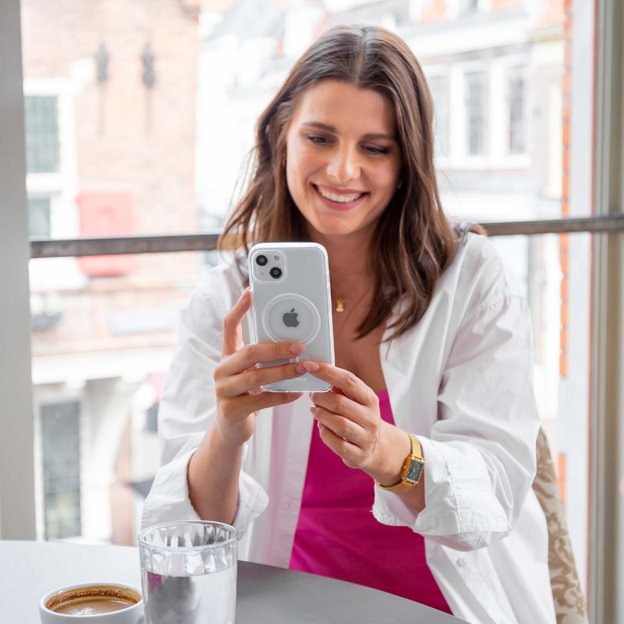 Accezz Clear Backcover met MagSafe Apple iPhone 14 Pro Max - Transparant