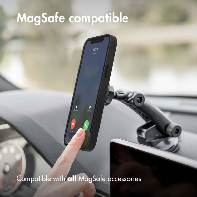 Accezz Leather Backcover met MagSafe Apple iPhone 14 Plus - Zwart - Afbeelding 3