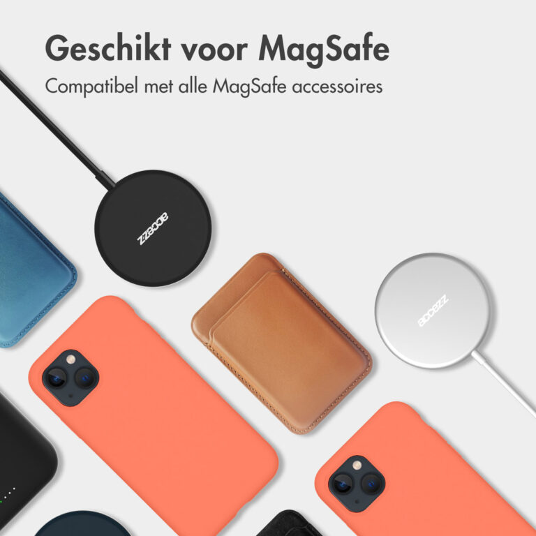 Accezz Liquid Silicone Backcover met Magsafe Apple iPhone 14 Pro Max - Nectarine - Afbeelding 6