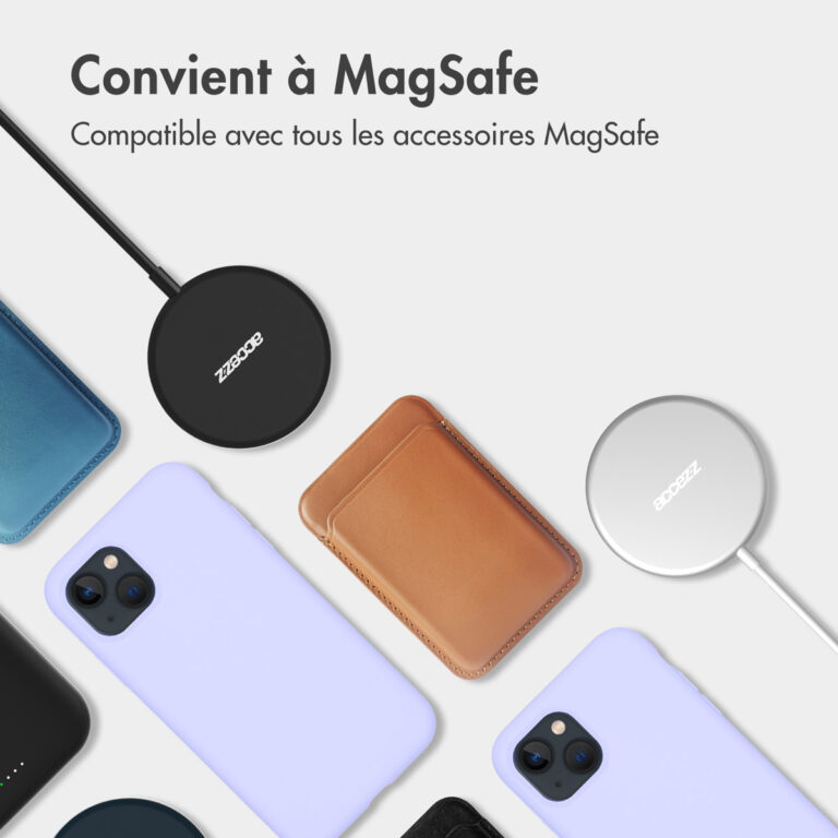 Accezz Liquid Silicone Backcover met MagSafe Apple iPhone 16e - Paars - Afbeelding 10
