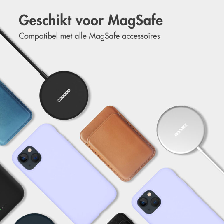 Accezz Liquid Silicone Backcover met MagSafe Apple iPhone 16e - Paars - Afbeelding 6