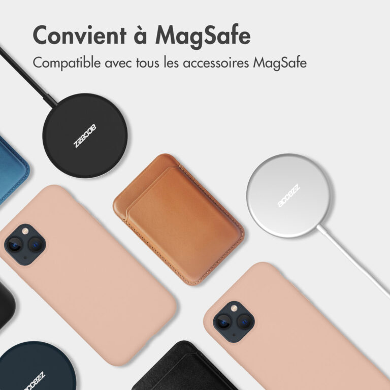 Accezz Liquid Silicone Backcover met MagSafe Apple iPhone 16e - Roze - Afbeelding 7