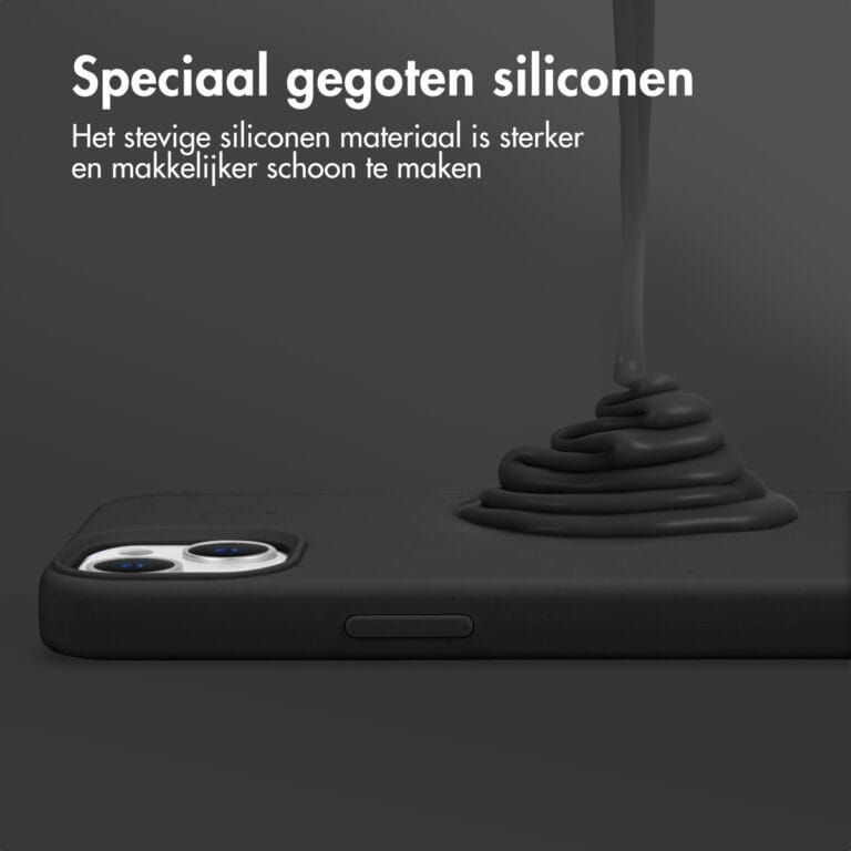 Accezz Liquid Silicone Backcover met MagSafe Apple iPhone 12 (Pro) - Zwart - Afbeelding 9