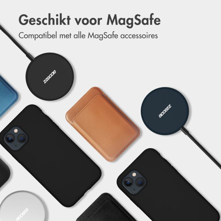 Accezz Liquid Silicone Backcover met MagSafe Apple iPhone 12 (Pro) - Zwart - Afbeelding 8
