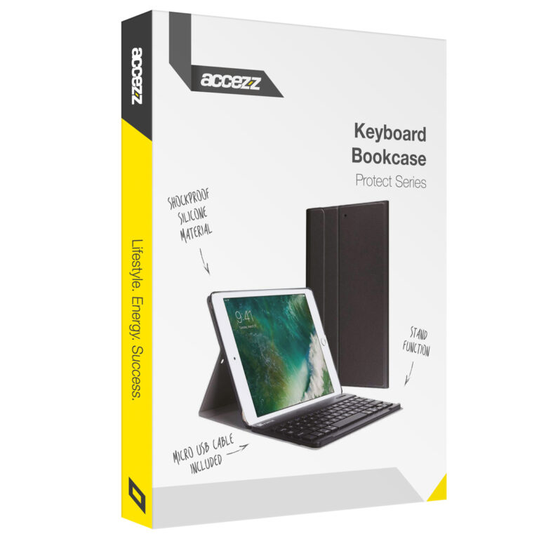 Accezz AZERTY Bluetooth Keyboard Bookcase Apple iPad 6 (2018) 9.7 inch / iPad 5 (2017) 9.7 inch /Air 2 (2014) / Air 1 (2013) - Afbeelding 9