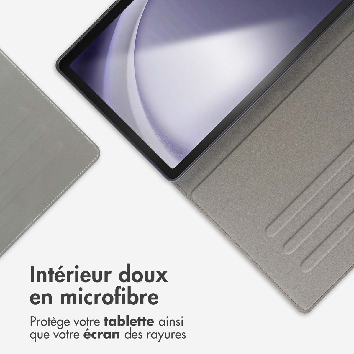 Accezz Classic Tablet Case Samsung Galaxy Tab A9 Plus - Greige - Afbeelding 5