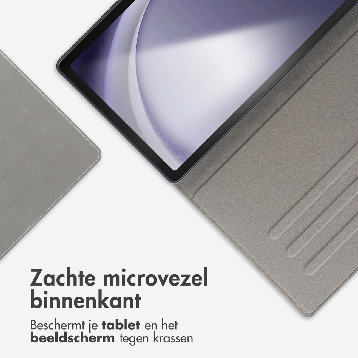 Accezz Classic Tablet Case Samsung Galaxy Tab A9 Plus - Greige - Afbeelding 4