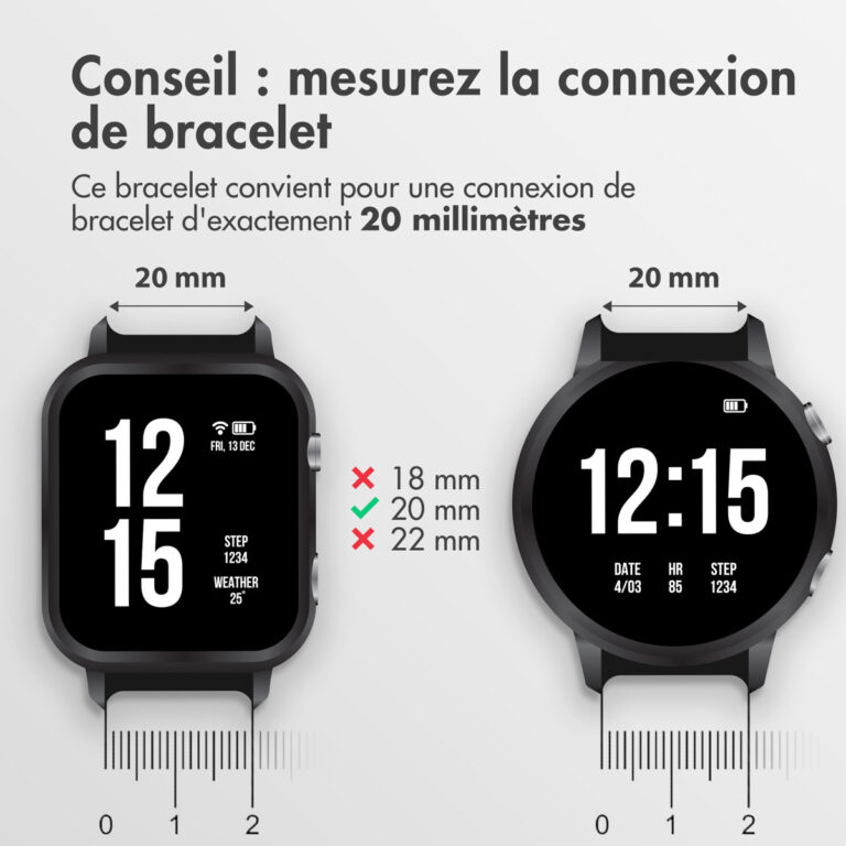 Accezz Steel Band Samsung Galaxy Watch 4 / 5 / 6 / 7 (20 mm) - Zilver - Afbeelding 2