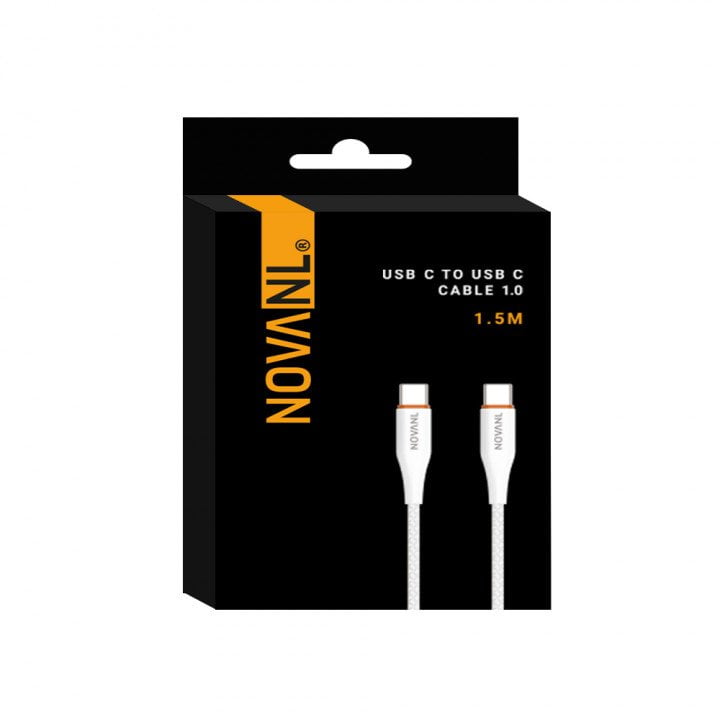 NovaNL USB C Naar USB C Kabel 60W (1.5M)
